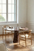 Table de salle à manger ronde Ø120 cm en marbre PAISANA